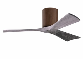 Irene-3H 42"Ceiling Fan Walnut space-saving huggers with modern style