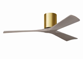 Irene-3H 52"Ceiling Fan Brushed Brass stylish medium fans for contemporary homes