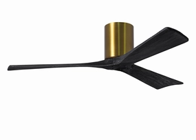 Irene-3H 52"Ceiling Fan Brushed Brass quiet medium fans for living room use