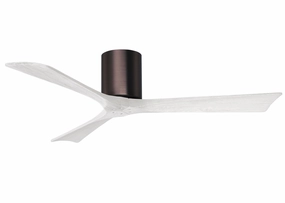 Irene-3H 52"Ceiling Fan Brushed Bronze compact medium fans for desks and counters