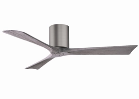 Irene-3H 52"Ceiling Fan Brushed Pewter compact medium fans for desks and counters