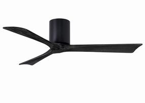 Irene-3H 52"Ceiling Fan Matte Black medium size fans for home ventilation
