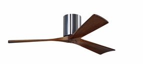 Irene-3H 52"Ceiling Fan Polished Chrome energy-efficient medium fans with remote