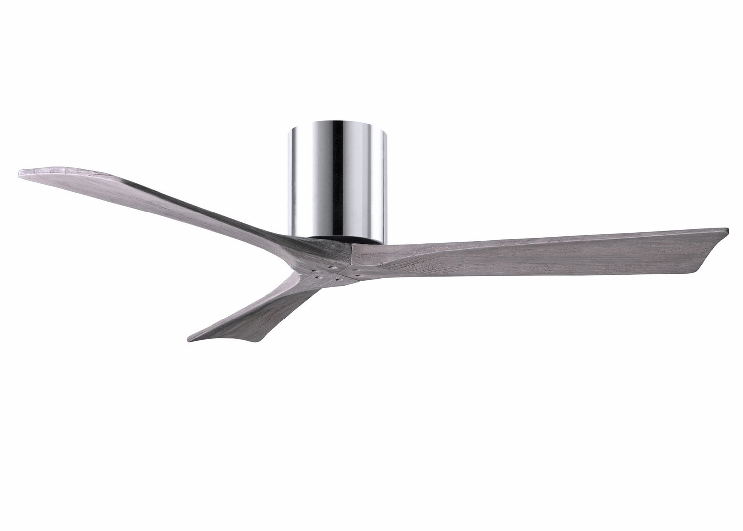 Irene-3H 52"Ceiling Fan Polished Chrome hugger fans for rooms with low ceilings