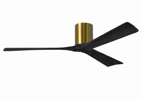 Irene-3H 60"Ceiling Fan Brushed Brass quiet medium fans for living room use