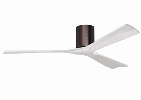 Irene-3H 60"Ceiling Fan Brushed Bronze hugger fans for rooms with low ceilings