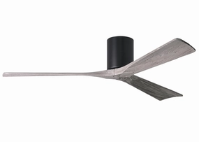 Irene-3H 60"Ceiling Fan Matte Black hugger fans for rooms with low ceilings