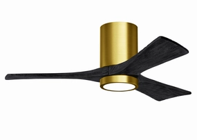 Irene-3HLK 42"Ceiling Fan Brushed Brass quiet small fans for desk or nightstand