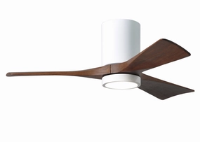 Irene-3HLK 42"Ceiling Fan Gloss White quiet small fans for desk or nightstand