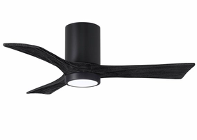 Irene-3HLK 42"Ceiling Fan Matte Black hugger fans for rooms with low ceilings