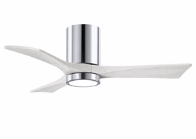 Irene-3HLK 42"Ceiling Fan Polished Chrome quiet small fans for desk or nightstand