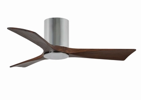 Irene-3HLK 42"Ceiling Fan Polished Chrome quiet small fans for desk or nightstand