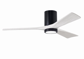 Irene-3HLK 52"Ceiling Fan Matte Black compact medium fans for desks and counters