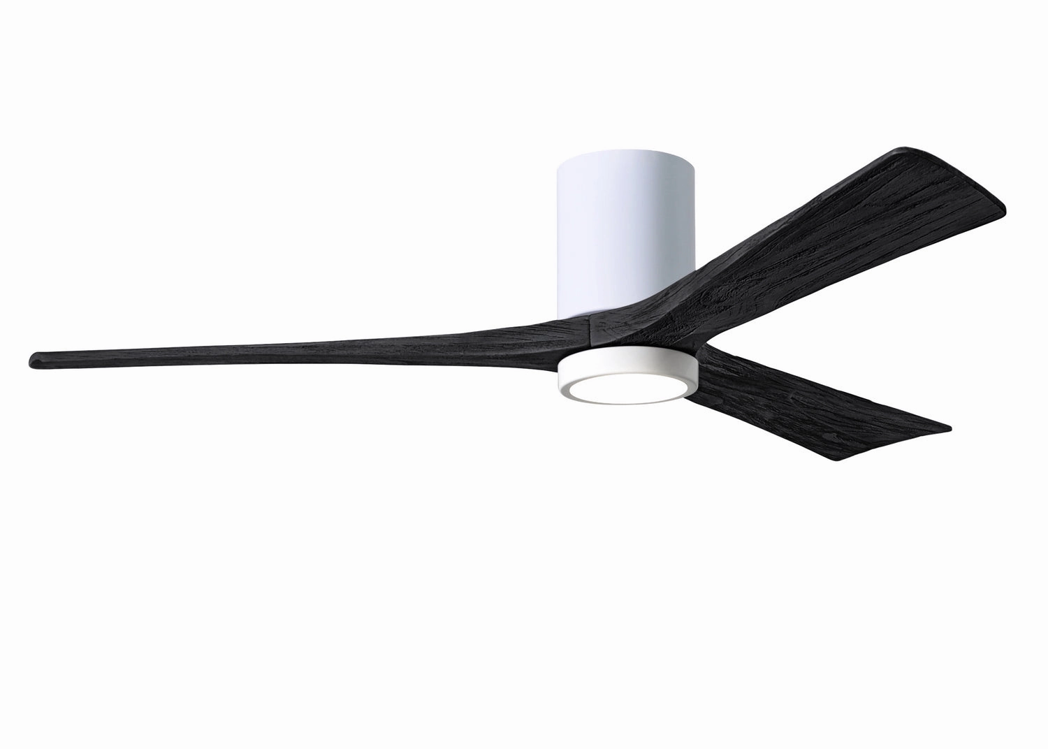 Irene-3HLK 60"Ceiling Fan Gloss White hugger fans for rooms with low ceilings