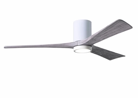 Irene-3HLK 60"Ceiling Fan Gloss White modern medium fans for everyday cooling
