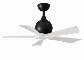 Irene-5 42"Ceiling Fan Matte Black quiet small fans for desk or nightstand