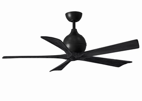 Irene-5 52"Ceiling Fan Matte Black medium electric fans for multi-room use