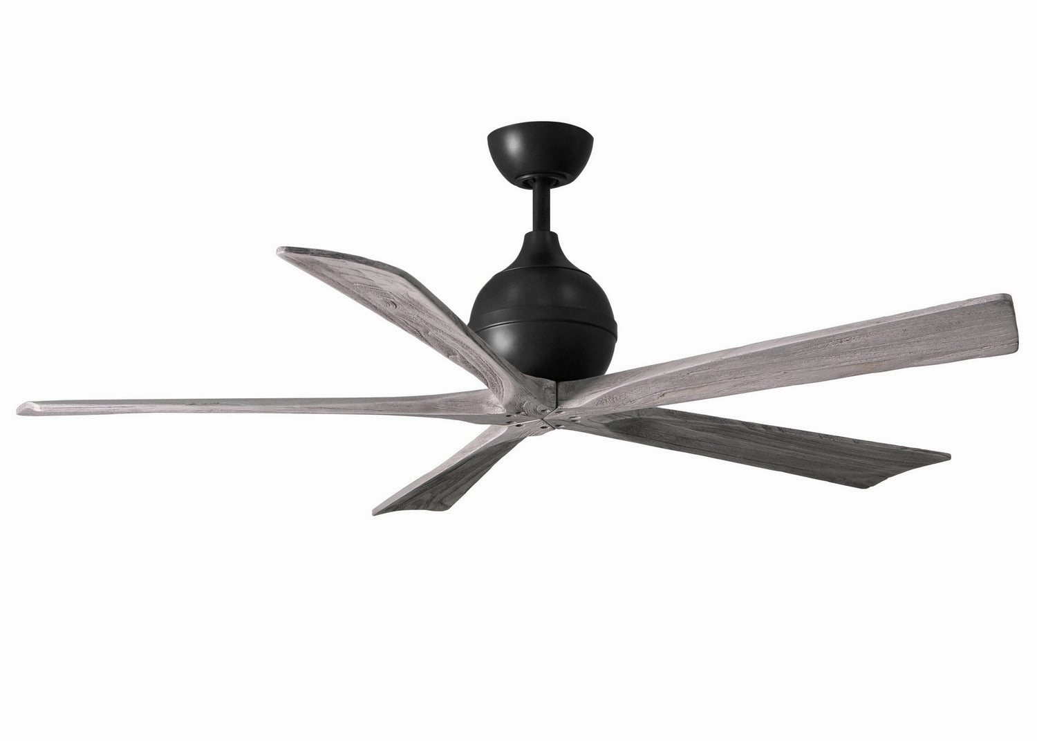 Irene-5 60"Ceiling Fan Matte Black quiet medium fans for living room use