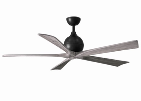 Irene-5 60"Ceiling Fan Matte Black quiet medium fans for living room use