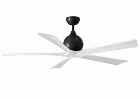 Irene-5 60"Ceiling Fan Matte Black medium electric fans for multi-room use