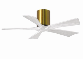 Irene-5H 42"Ceiling Fan Brushed Brass quiet small fans for desk or nightstand