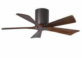Irene-5H 42"Ceiling Fan Textured Bronze quiet and compact hugger fans