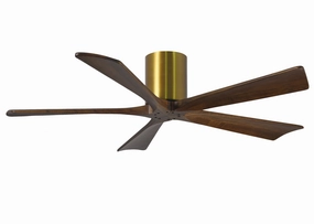 Irene-5H 52"Ceiling Fan Brushed Brass compact medium fans for desks and counters