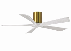 Irene-5H 52"Ceiling Fan Brushed Brass quiet medium fans for living room use