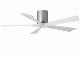Irene-5H 52"Ceiling Fan Brushed Nickel compact medium fans for desks and counters