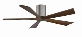 Irene-5H 52"Ceiling Fan Brushed Pewter space-saving huggers with modern style
