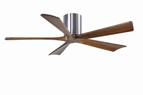 Irene-5H 52"Ceiling Fan Polished Chrome quiet and compact hugger fans
