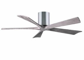 Irene-5H 52"Ceiling Fan Polished Chrome quiet medium fans for living room use