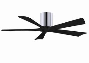 Irene-5H 52"Ceiling Fan Polished Chrome quiet and compact hugger fans