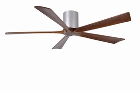 Irene-5H 60"Ceiling Fan Brushed Nickel quiet medium fans for living room use