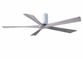Irene-5H 60"Ceiling Fan Gloss White compact medium fans for desks and counters