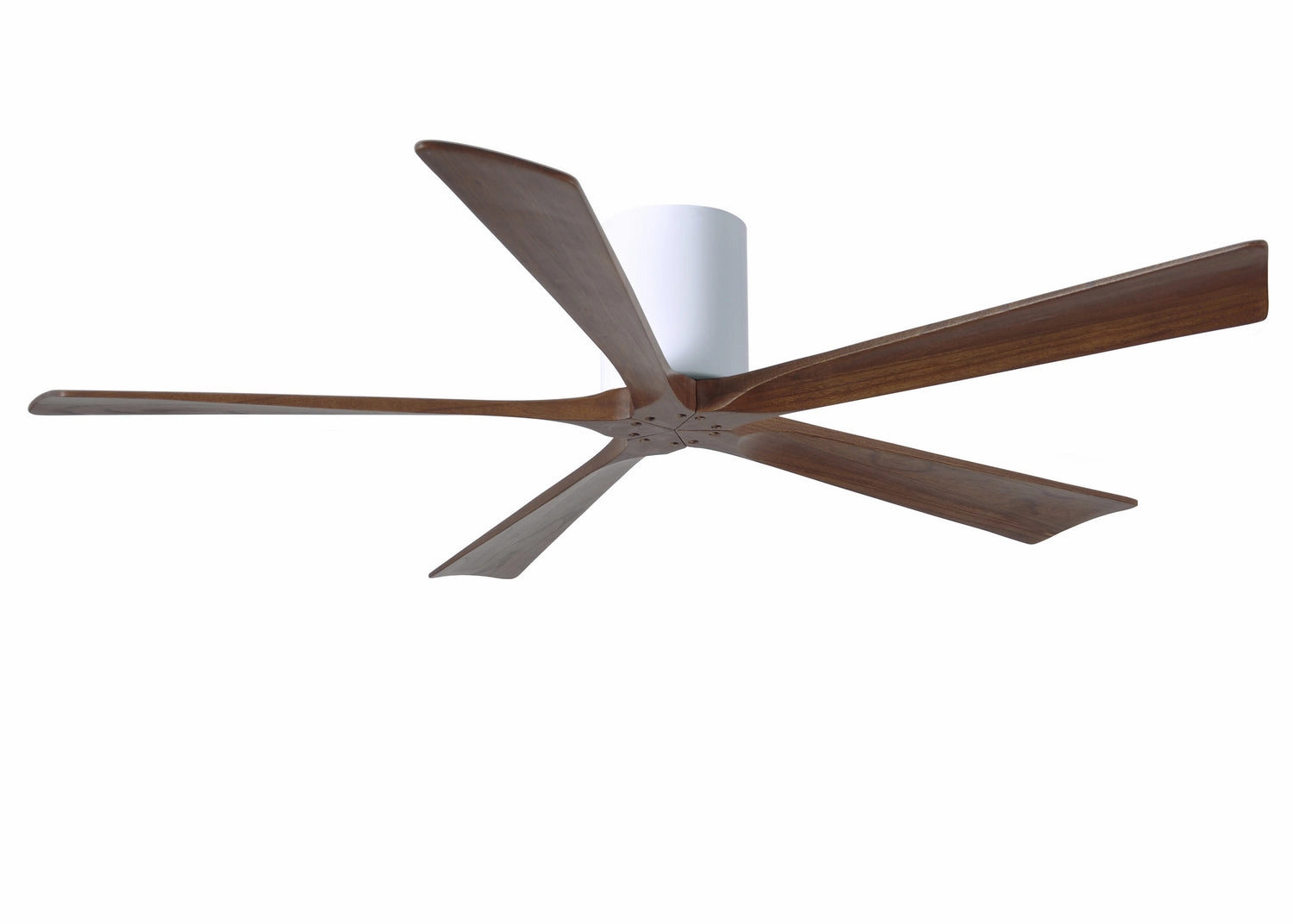 Irene-5H 60"Ceiling Fan Gloss White quiet medium fans for living room use