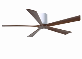 Irene-5H 60"Ceiling Fan Gloss White quiet medium fans for living room use