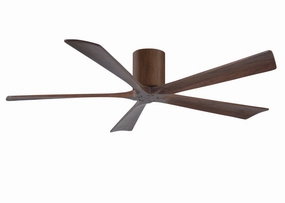 Irene-5H 60"Ceiling Fan Walnut space-saving huggers with modern style