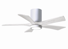 Irene-5HLK 42"Ceiling Fan Gloss White quiet small fans for desk or nightstand