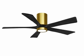 Irene-5HLK 52"Ceiling Fan Brushed Brass quiet and compact hugger fans