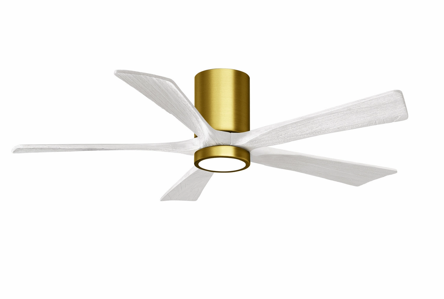Irene-5HLK 52"Ceiling Fan Brushed Brass compact medium fans for desks and counters