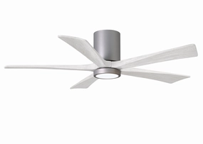 Irene-5HLK 52"Ceiling Fan Brushed Nickel quiet and compact hugger fans