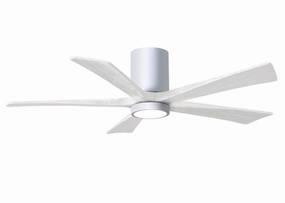 Irene-5HLK 52"Ceiling Fan Gloss White quiet and compact hugger fans