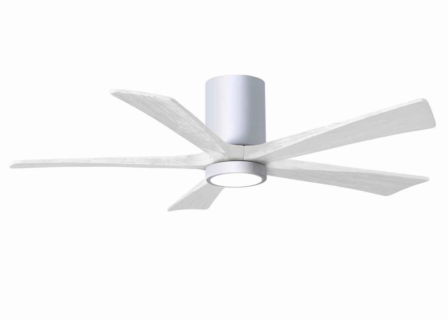 Irene-5HLK 52"Ceiling Fan Gloss White quiet and compact hugger fans