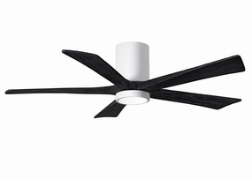 Irene-5HLK 52"Ceiling Fan Gloss White quiet and compact hugger fans