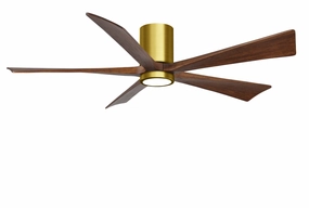 Irene-5HLK 60"Ceiling Fan Brushed Brass modern medium fans for everyday cooling