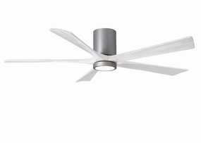 Irene-5HLK 60"Ceiling Fan Brushed Nickel quiet and compact hugger fans