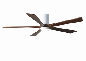 Irene-5HLK 60"Ceiling Fan Gloss White compact medium fans for desks and counters