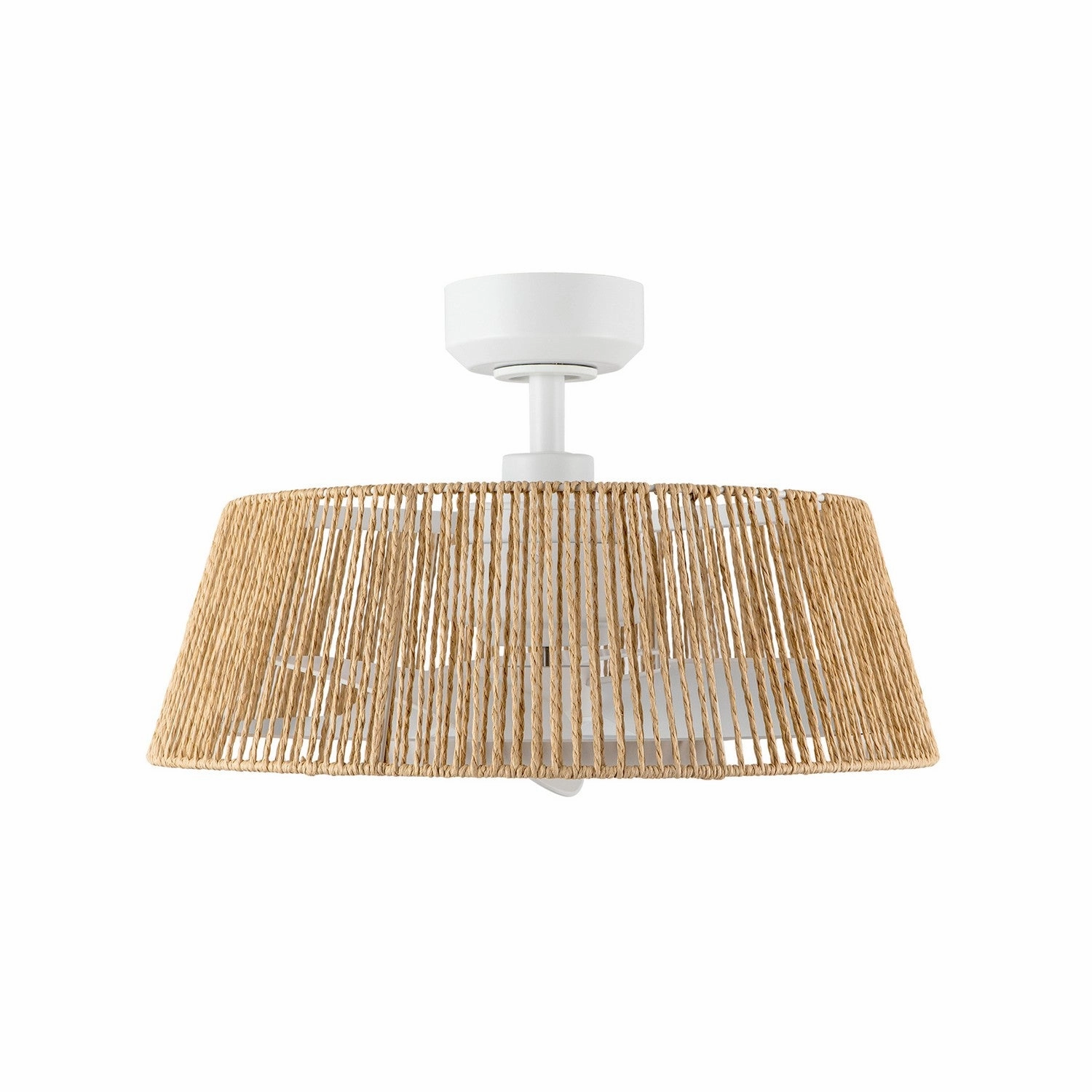 Isla 24"Ceiling Fan White/Braided Rope