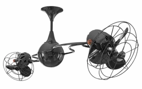 Italo Ventania 53"Ceiling Fan Black Nickel quiet medium fans for living room use